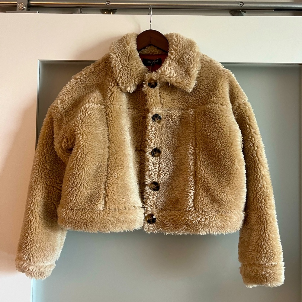 4SI3NNA (4sienna) Faux Fur Cropped Jacket